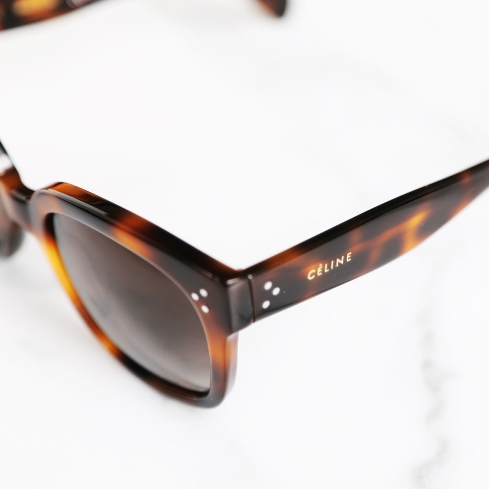 Celine Audrey Tortoise Sunglasses - Picture 4 of 7